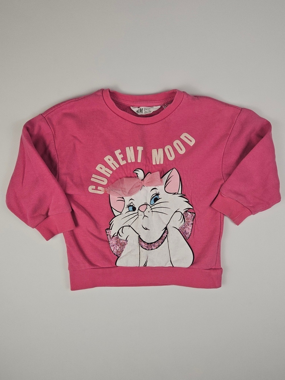 5/$25 H&M Marie Aristocats “Current Mood” Sweatshirt Size 2-3Y